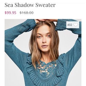 Free People Sea Shadow Sweater in medium